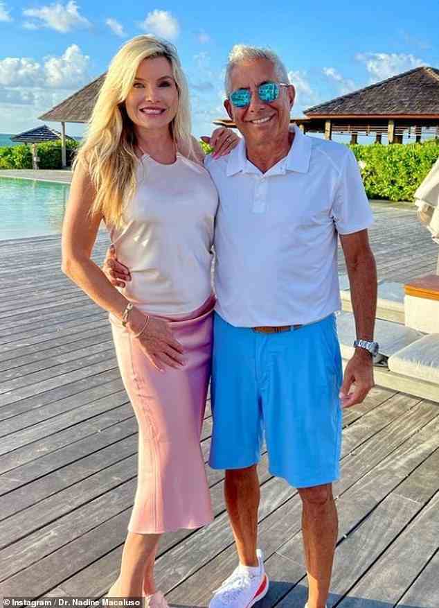 Moving on: Macaluso has since remarried; she has been with her new husband, John Macaluso (pictured), who has three kids from a past relationship, for 22 years now