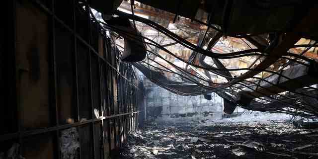 Ein Blick auf die Folgen des Brandes im Evin-Gefängnis in Teheran, Iran, 17. Oktober 2022. 