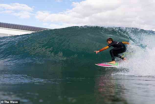 The Wave kann hochwertige Expertenwellen für Surfer wie Lukas Skinner (im Bild) produzieren, aber Nick erklärte, dass es auch für Surfneulinge oder Fortgeschrittene zugänglich sein müsse
