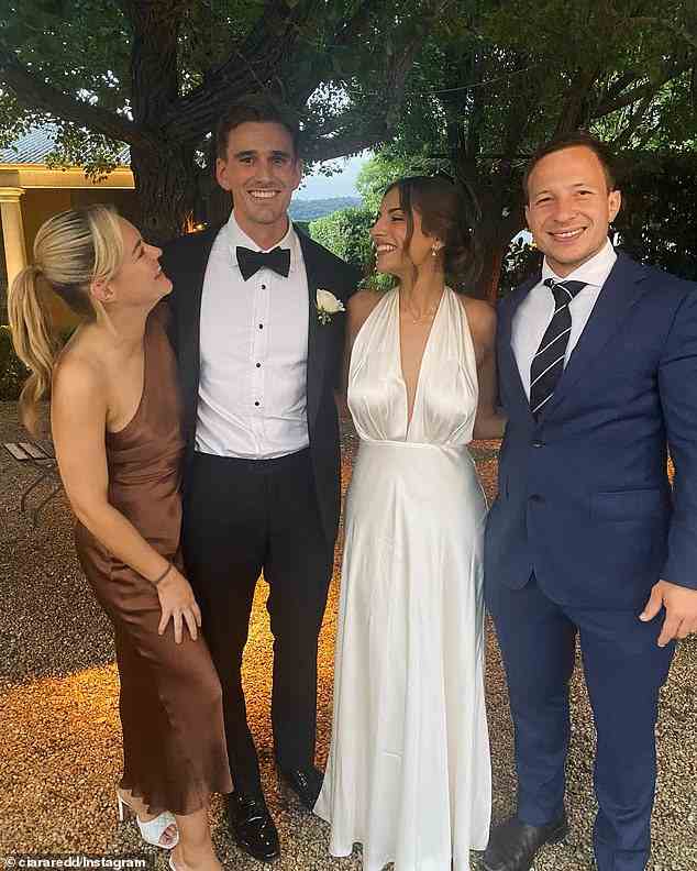The Instagram star walked down the aisle in a stunning custom-made dress with a full, flowing skirt from J.Andreatta Bridal Couture before changing