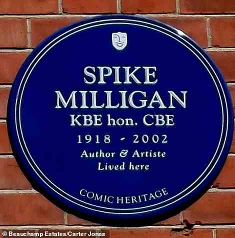 Spike Milligan blaue Plakette
