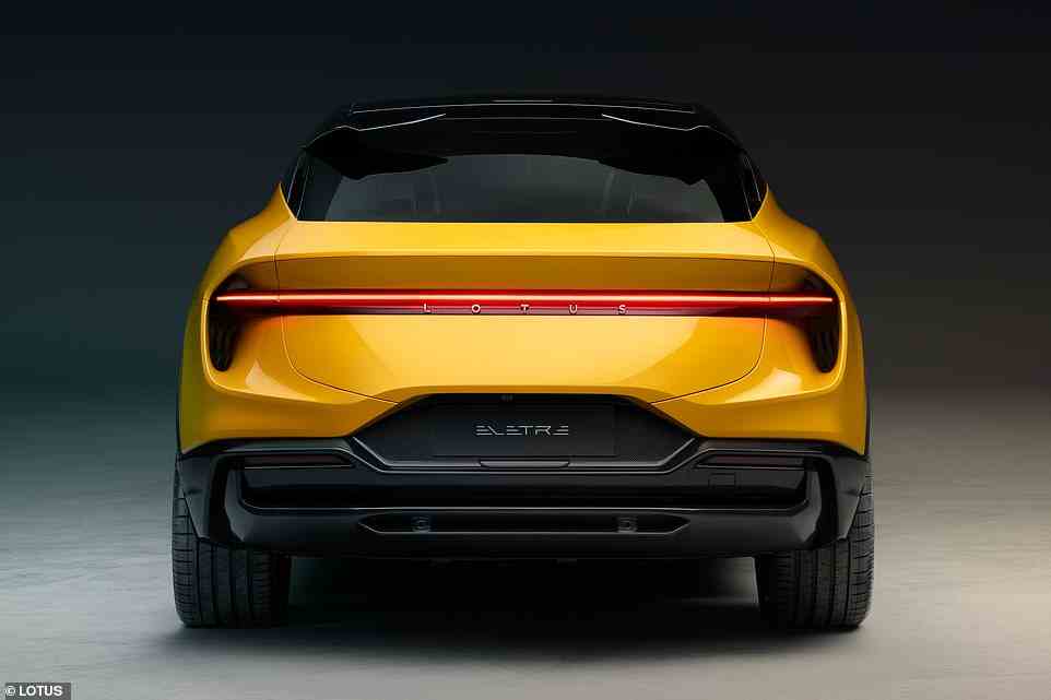 Moving to the rear, the full-width 'ribbon' light-strip draws attention first, with it disappearing into the curvature of the air exhaust outlets at each corner