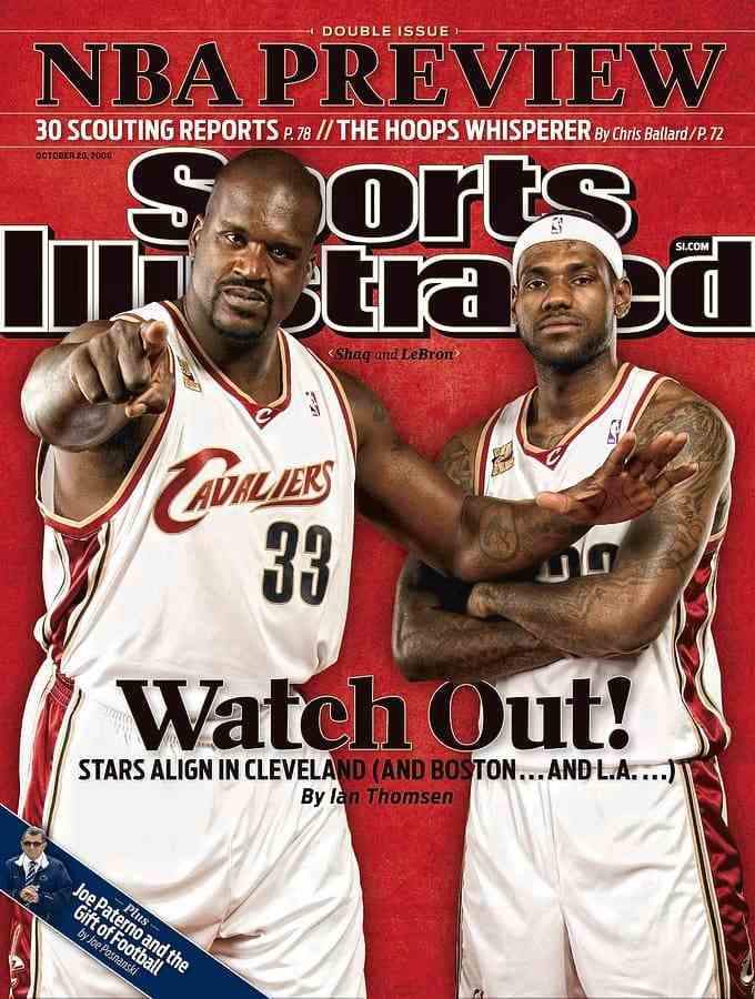 Shaquille O'Neal und LeBron James auf dem Cover von Sports Illustrated im Jahr 2009