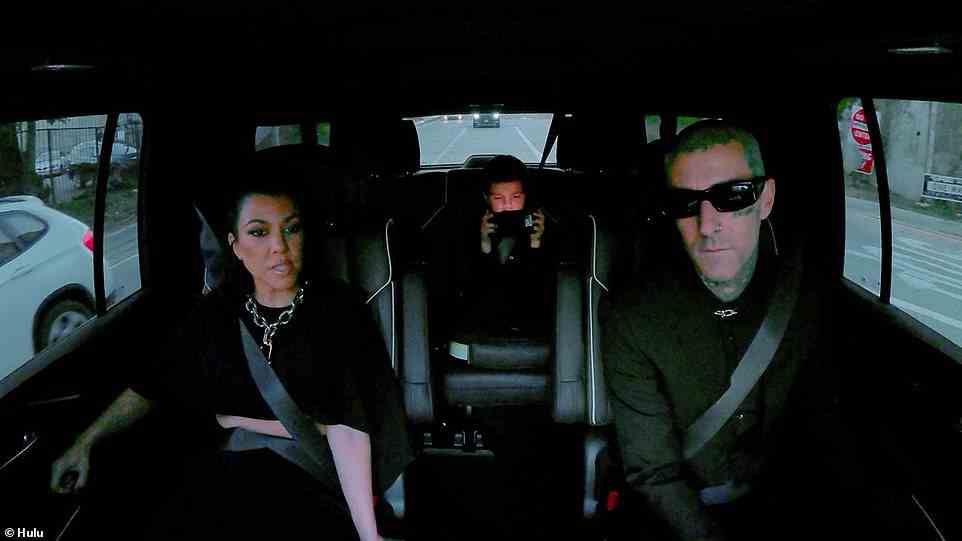 Travis: The episode cuts to Kourtney who's in a car with her son Reign, who's confused why there are cameras there