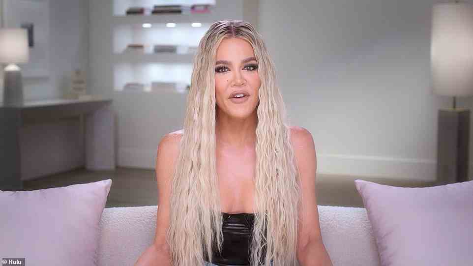 Anxiety: 'No my anxiety is definitely still here. It's not gonna go anywhere. I just… like OK… there's nothing I can do. This is gonna go on no matter what so I've just gotta grin and get through,' Khloe says