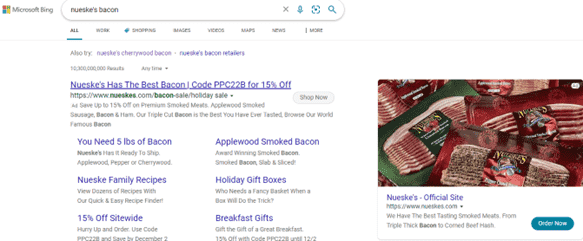 Suchen Sie nach Bacon-Markenrabatt auf Bing