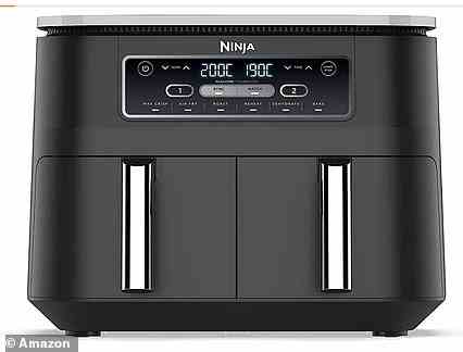 Ninja Foodi Dual Zone Air Fryer for £368.98 two drawers, different foods, different programs, both ready at the same time, six cooking functions, 7.6L