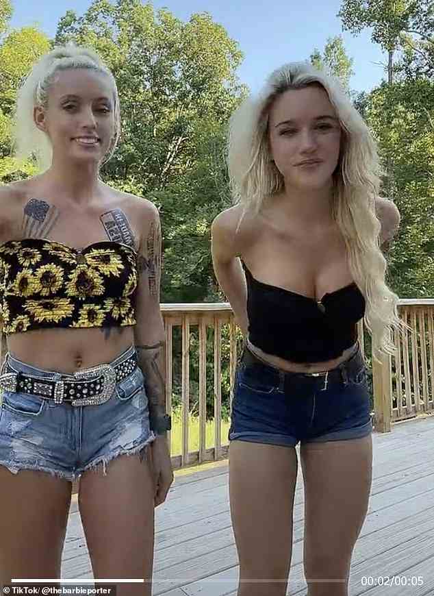 Barbie und ihre Tochter Halie posten oft gemeinsam Videos auf TikTok, in denen sie wie Schwestern aussehen