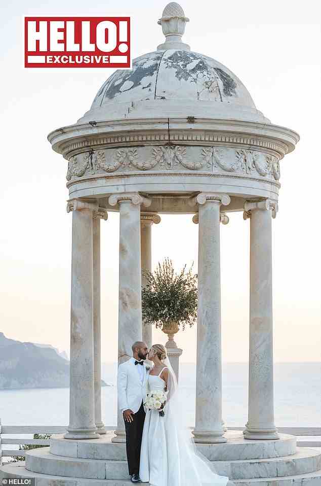 Besonderer Tag: Alex Beresford hat seine Verlobte Imogen McKay in einer intimen Zeremonie auf der malerischen spanischen Insel Mallorca geheiratet