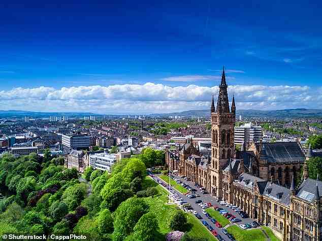 Die freundlichsten Städte Großbritanniens für 2022 wurden in einer Leserumfrage von Conde Nast Traveler genannt – und Glasgow (oben) belegt den ersten Platz