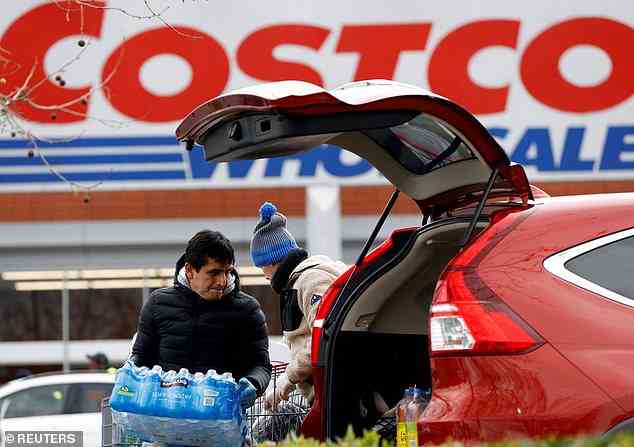 Costco is particularly good for families or groups of neighbours who can organise themselves so that they share out the bulk purchases. Pictued: Costco, Chingford