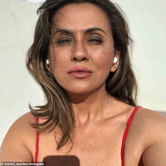 Married At First Sight's 'OnlyFans gran' Mishel Karen, 51, (pictured) revealed on Sunday how she 'blocks out all the noise' - after falling for a financial trading scam that left her penniless and heartbroken
