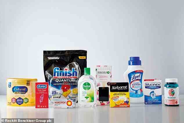 Konsumgüter: Reckitt Benckiser stellt Produkte wie den Kondomhersteller Durex, die Reinigungsmarken Dettol und Lysol und das Hustenmittel Mucinex her