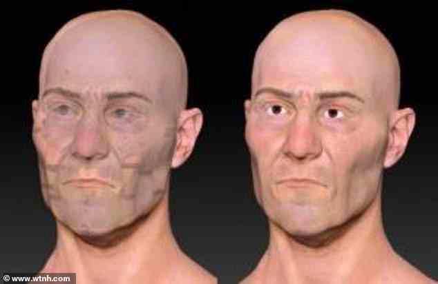 Die neueste Forschung rekonstruierte das Gesicht des Mannes in ein 3D-Modell (Bild)