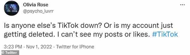 MailOnline hat TikTok um einen Kommentar gebeten.  Es ist der zweite große Social-Media-Ausfall innerhalb von ebenso vielen Tagen