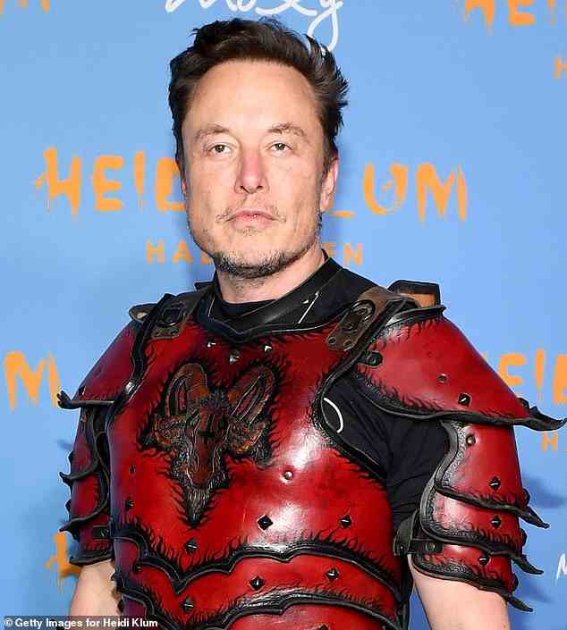 It's not clear what Musk was supposed to be dressed as for Klum's celebration
