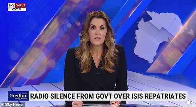 Peta Credlin (im Bild) forderte Premierminister Anthony Albanese auf, „etwas Mut zu zeigen“ und die Entscheidung zu erklären, ISIS-Bräuten und ihren Familien die Rückkehr zu erlauben