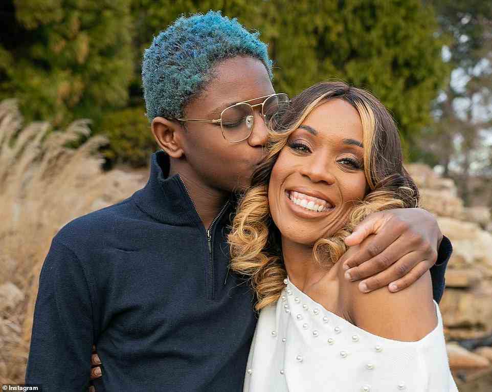 But her mother, Siohvaughn Funches-Wade has now asked a judge to stop the swap, and accused the athlete of exploiting their 15-year-old transgender daughter for financial gain. Zaya is seen with Siohvaughn