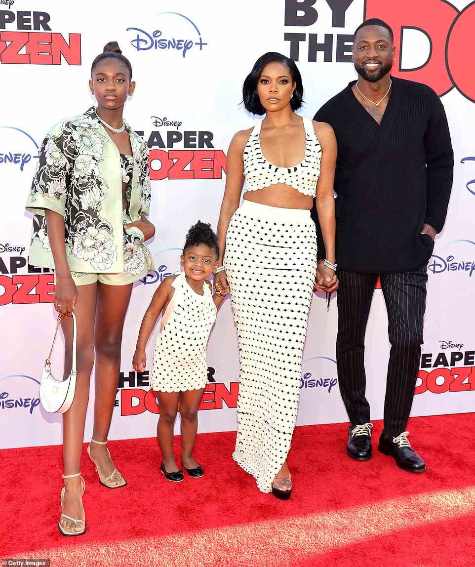 One year after he split from Siohvaughn, Dwyane started dating Gabrielle. They tied the knot in August 2014, and they welcomed a daughter, named Kaavia James Union Wade, via surrogate in 2018. They are seen with Zaya and Kaavia in March