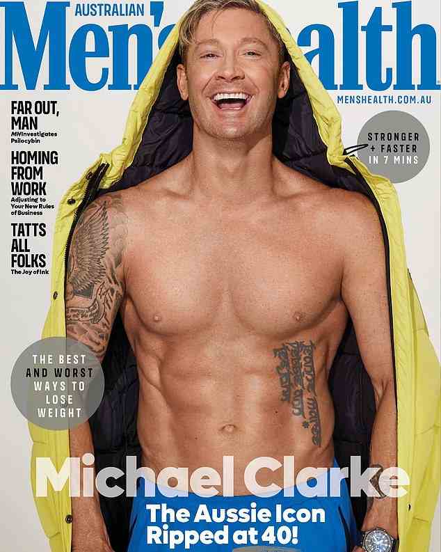 Michael ist im Dezember 2021 auf dem Cover von Australian Men’s Health abgebildet