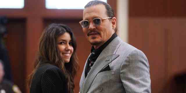 Johnny Depp und Anwältin Camille Vasquez erschienen im Juni bei seinem Verleumdungsprozess gegen Ex-Frau Amber Heard vor Gericht.