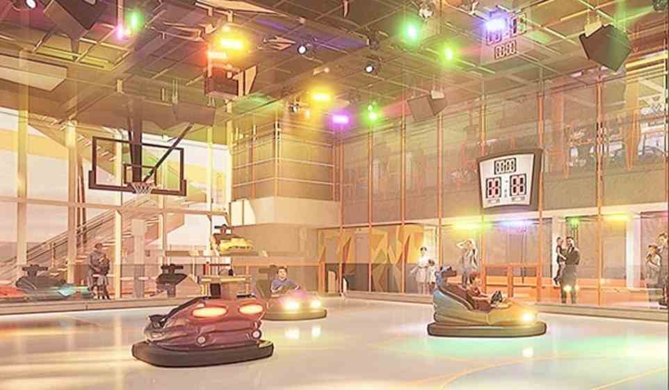 Epic! A Sportplex zone offers bumper cars and even a roller disco rink, meaning plenty of opportunities for fun
