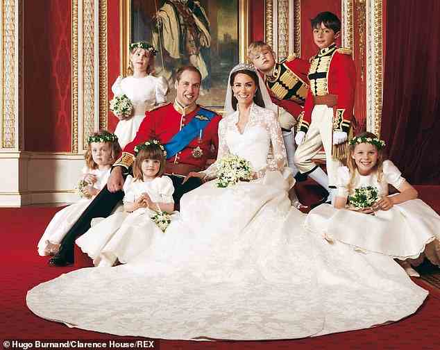 Lady Margarita war eines von Kate Middletons vier Blumenmädchen bei ihrer Hochzeit mit Prinz William im Jahr 2011.  Links abgebildet