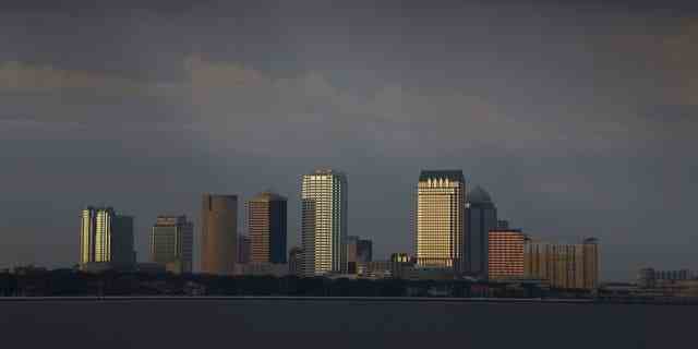 Die Skyline der Innenstadt von Tampa.