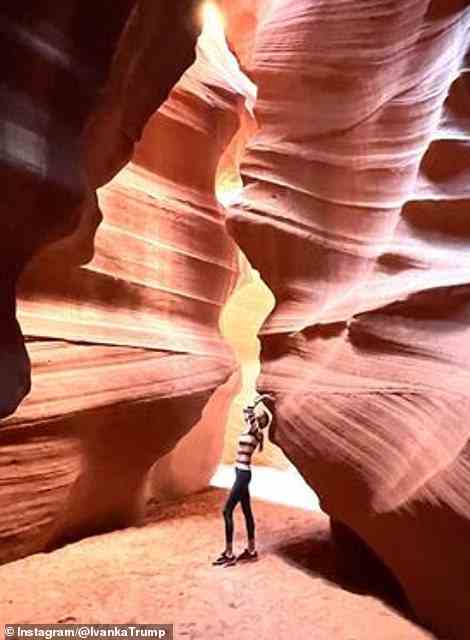 The pair explored the Red Canyon, which is located a few miles east of Zion National Park