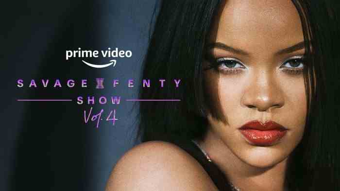 Rihanna nennt Savage x Fenty Vol.  4 Zeigen Sie 'unausstehliche' Gespräche, wie sie ihre Post-Baby-'Beute' liebt