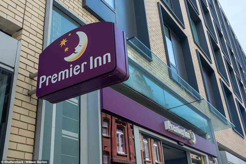 With a customer satisfaction score of 78 per cent, Premier Inn has been named number one in the large hotel chain ranking. Pictured is a Premier Inn hotel in Aldgate, London