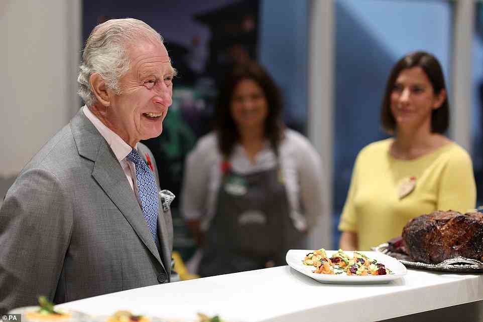 Yesterday, at a mock up of the fresh food counters in Morrisons stores, the King expressed a fondness for plate steak, a cheap cut from the brisket