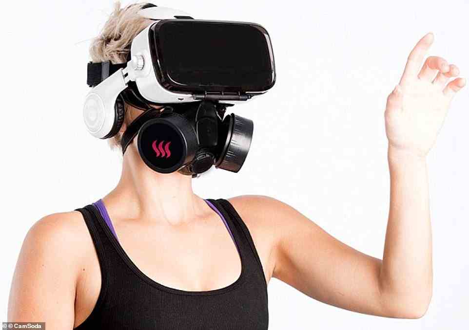 A VR headset or a gas mask? CamSoda launched a device that delivers smells to the virtual reality experience, providing users with immersive aromas while watching adult entertainment