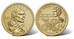Bilder der 1-Dollar-Münze der amerikanischen Ureinwohner 2020 – Vorder- und Rückseite