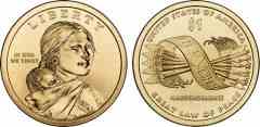 1-Dollar-Münze der amerikanischen Ureinwohner aus dem Jahr 2010