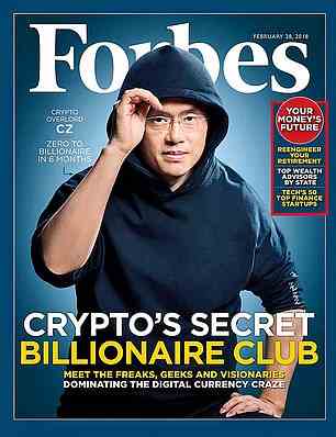 Rivalität: FTX-Chef Changpeng Zhao auf dem Cover von Forbes