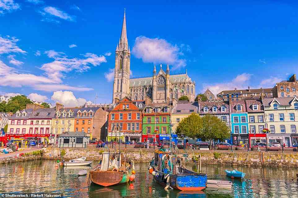 The ship stops in the chocolate-box town of Cobh in Cork, Ireland. 'This is where Katy Perry and Orlando Bloom disembark, we hear,' Ailbhe reveals