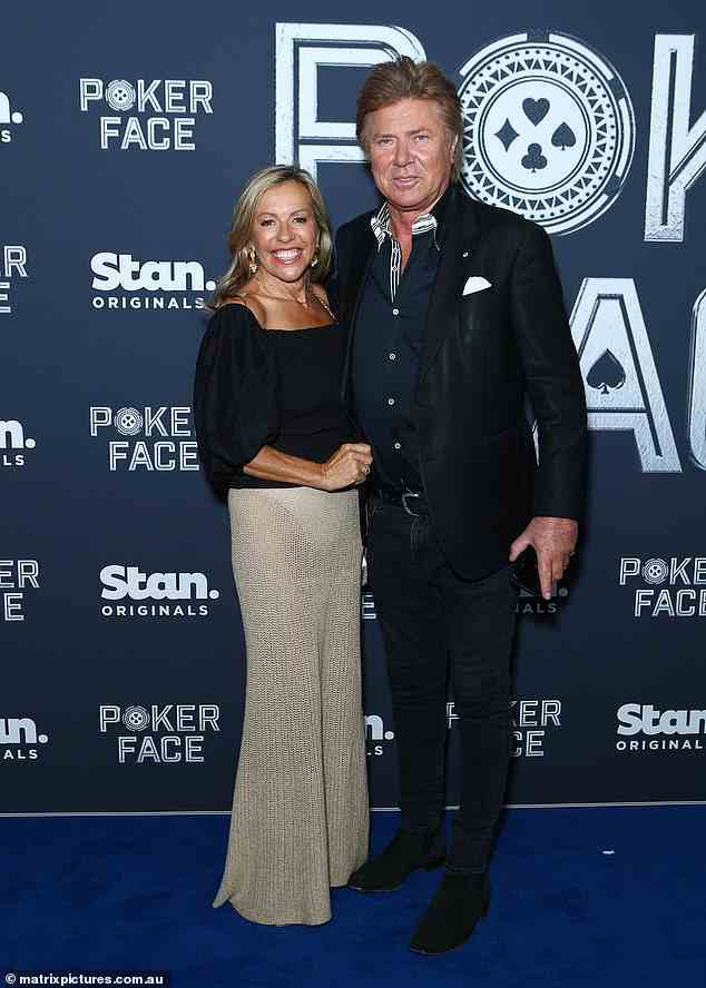 Richard Wilkins took girlfriend Nicola Dale along, with the TV star choosing a polo short under a black blazer. Both pictured