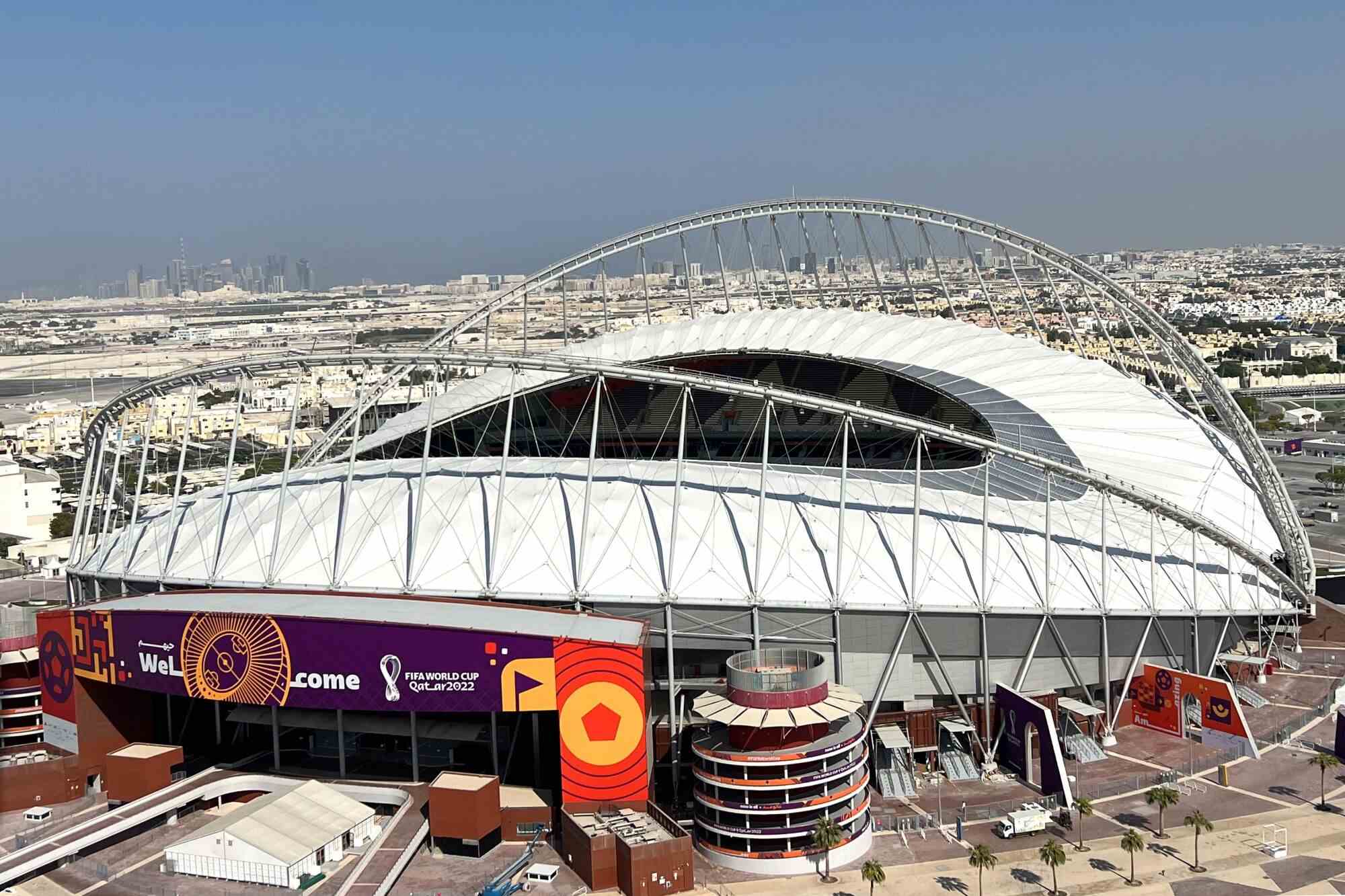 Khalifa International Stadium in Al Rayyan, Katar.