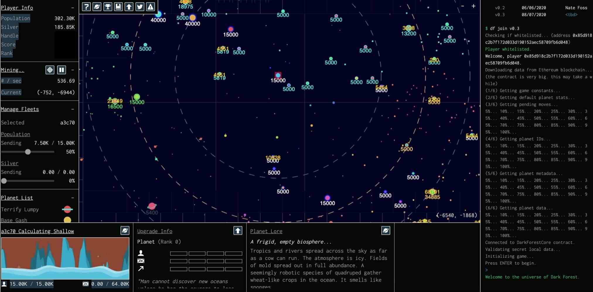 Dark Forest: Ein einzigartiges Sci-Fi-Blockchain-Spiel, das auf modernster Kryptografie basiert