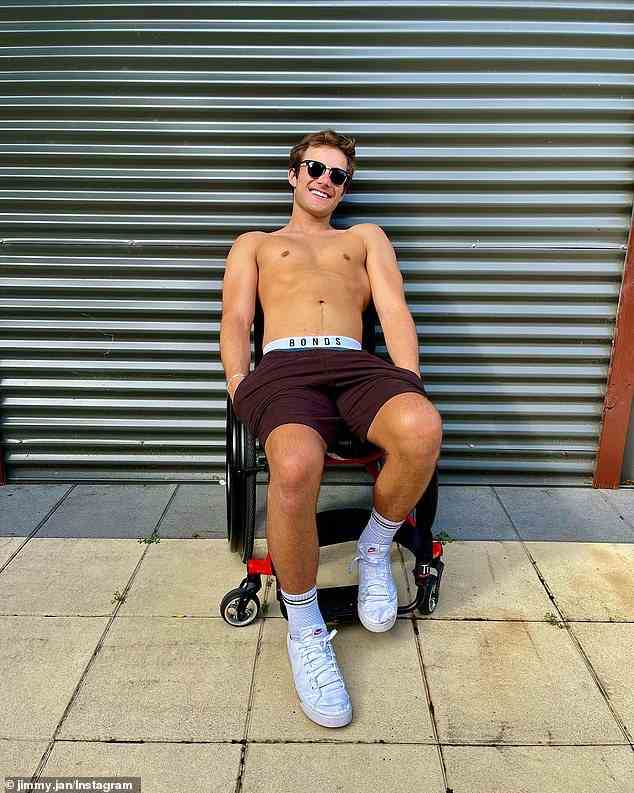 He continued: 'I think the reason it really threw me is because I can't imagine being an able bodied person and looking at someone with a disability or a mobility aid and asking if they really needed their wheelchair or walking stick'