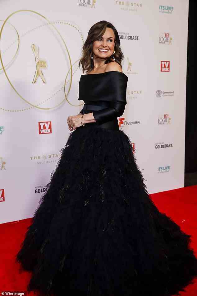 The exit comes after a controversial year for the television presenter, during which she was taken off air following her disastrous Logies speech that resulted in a rape trial being delayed. Pictured at the Logies