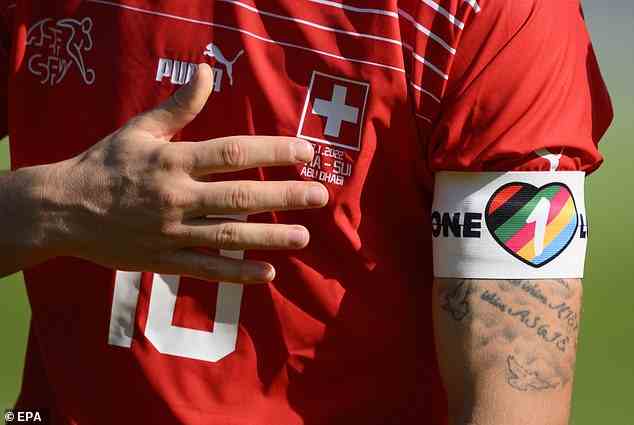 Switzerland captain Granit Xhaka was also set to wear the rainbow band before FIFA's ban
