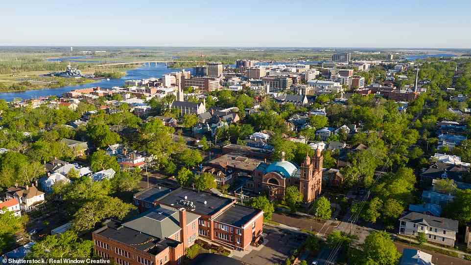 Six North American destinations make it onto the 'Go' list, including the 'surprisingly funky' city of Wilmington, North Carolina (above)