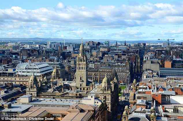 Die fünf am wenigsten grünen städtischen Gebiete sind alle ehemalige Industriegebiete im Norden des Vereinigten Königreichs.  Im Bild: Glasgow, Schottland