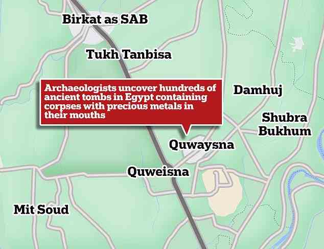 Die neuen Entdeckungen wurden in einer Erweiterung des Qwaisana Archaeological Compound ausgegraben, das archäologische Gräber aus verschiedenen Zeiträumen umfasst