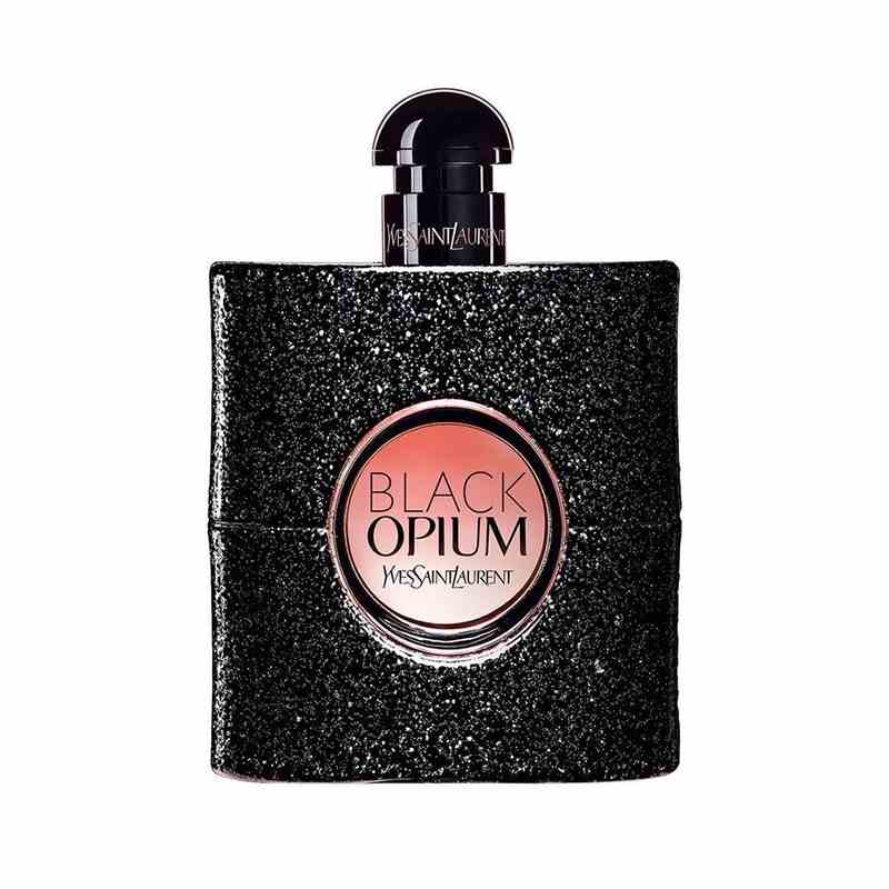 Das Yves Saint Laurent Black Opium Eau de Parfum auf weißem Hintergrund