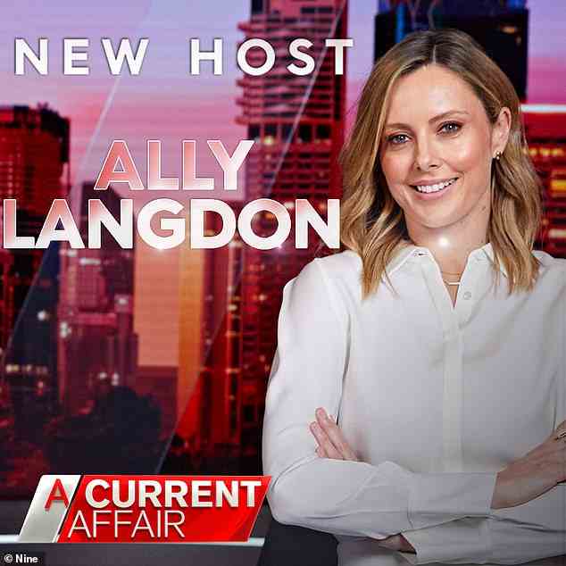 'In 2023 Ally Langdon will step into the host chair of A Current Affair following the retirement of longtime host Tracy Grimshaw' the announcement read