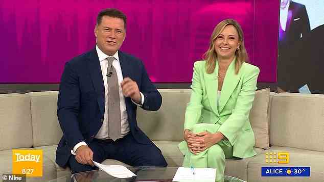 Langdon also confirmed that she will be leaving the Today show as a result of the new gig. Pictured on the Today show alongside co-star Karl Stefanovic