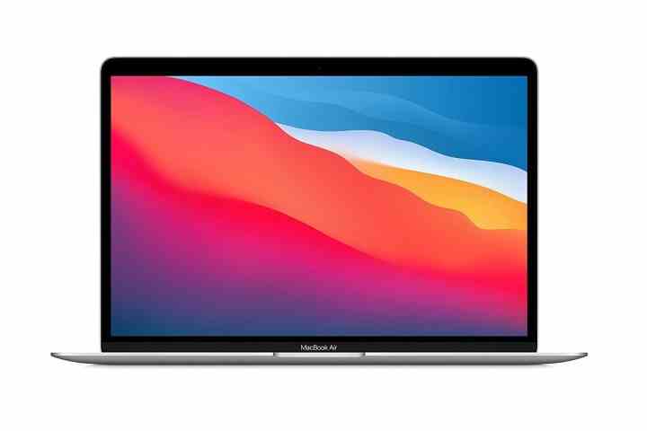 Ein 2020 Apple MacBook Air Laptop auf weißem Hintergrund.